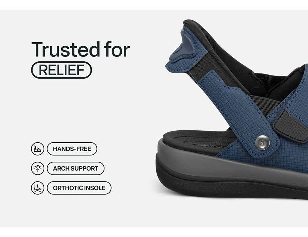 Womens Hands-Free Calypso Blue Sandals