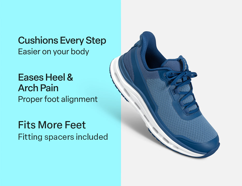 Mens Hands-Free Journey Blue Trainers
