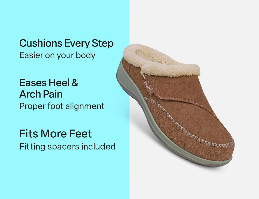 Womens Hands-Free Charlotte Camel House Shoes