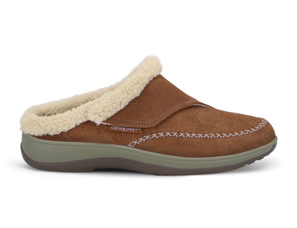 Womens Hands-Free Charlotte Camel House Shoes