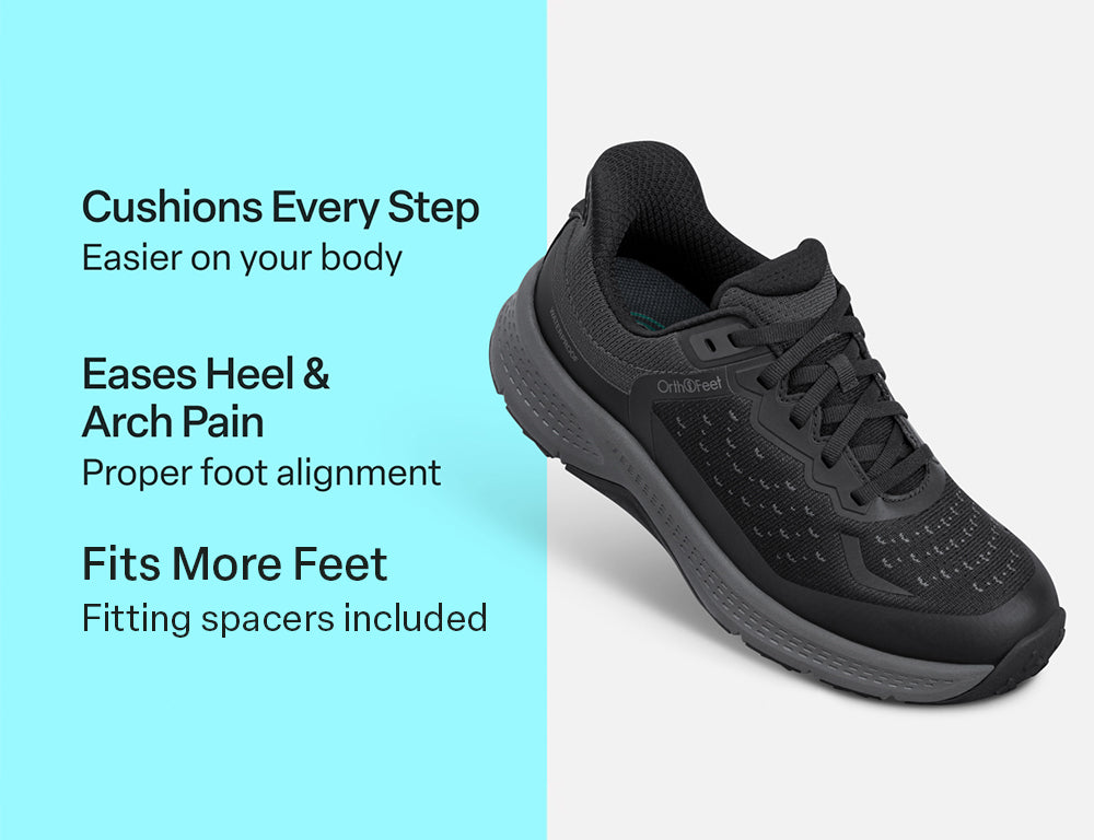 Womens Hands-Free Waterproof Explorer Low Black Hiking Shoes