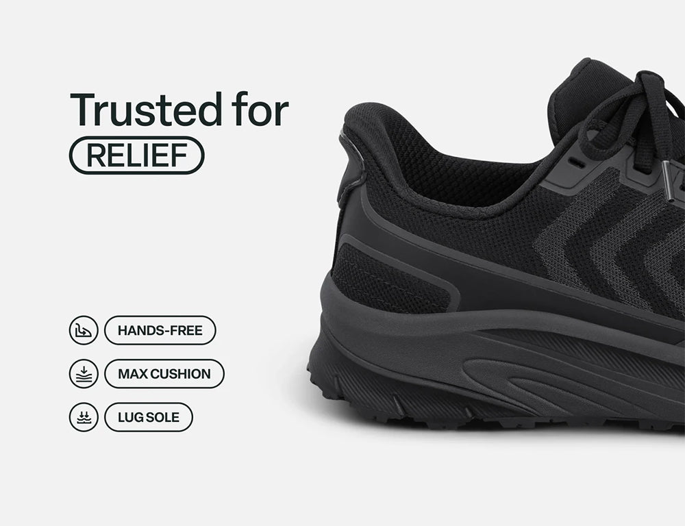 Mens Hands-Free Tilos Trail Black Hiking Shoes