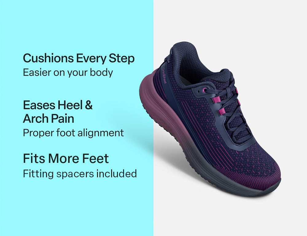 Womens Hands-Free Dart Navy Orchid Trainers