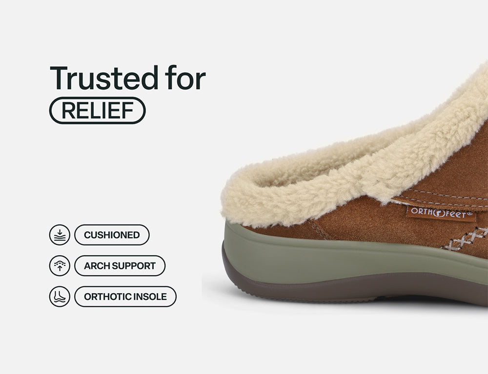 Womens Hands-Free Charlotte Camel House Shoes