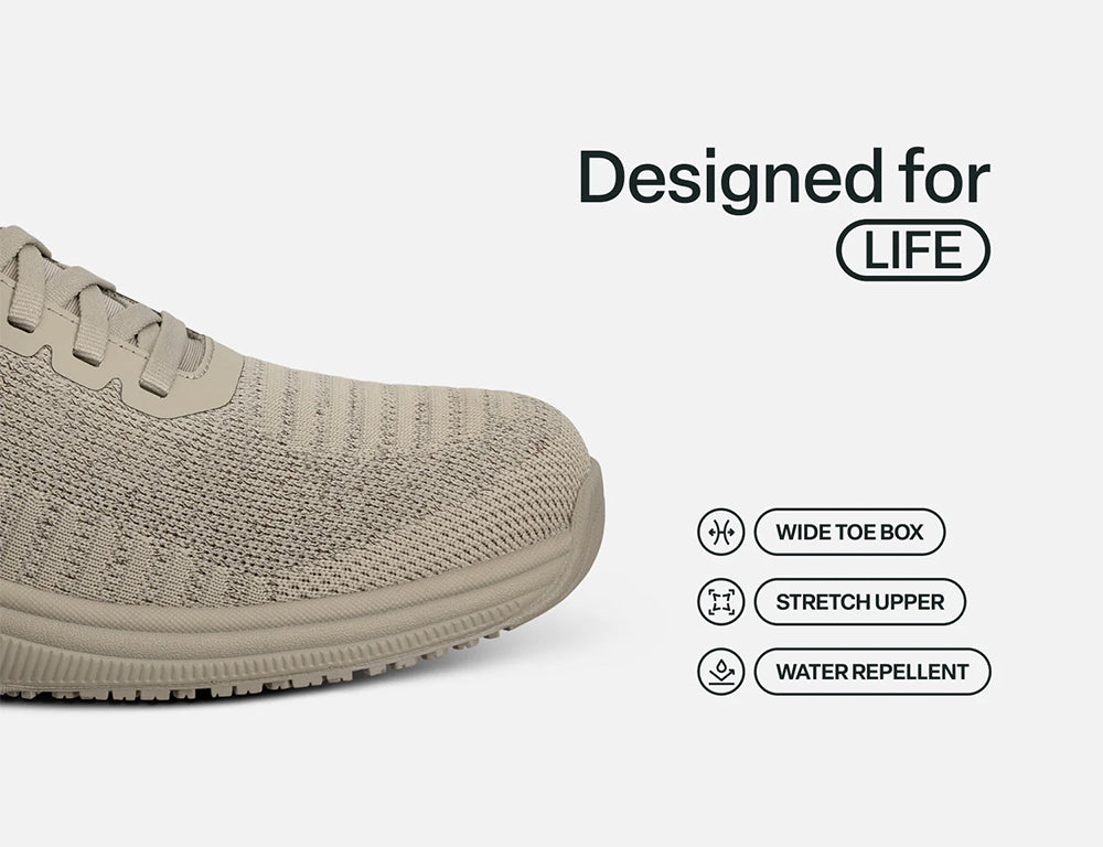 Womens Hands-Free Kita Taupe Trainers