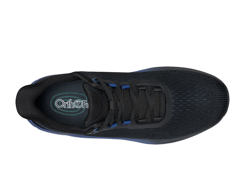 Mens Hands-Free Dash Black Blue Trainers