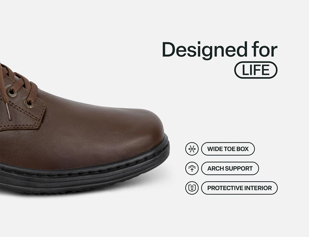 Mens Hands-Free Claude Brown Shoes