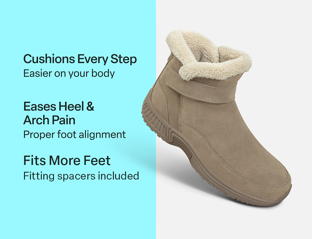 Womens Hands-Free Bliss Taupe Boots