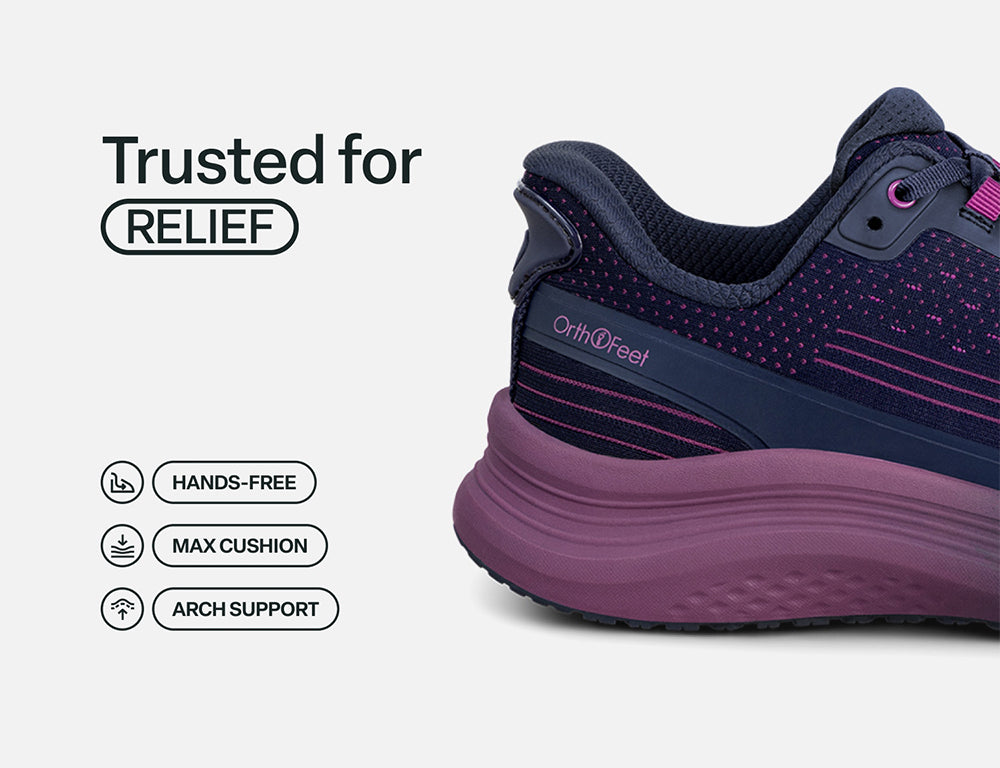 Womens Hands-Free Dart Navy Orchid Trainers