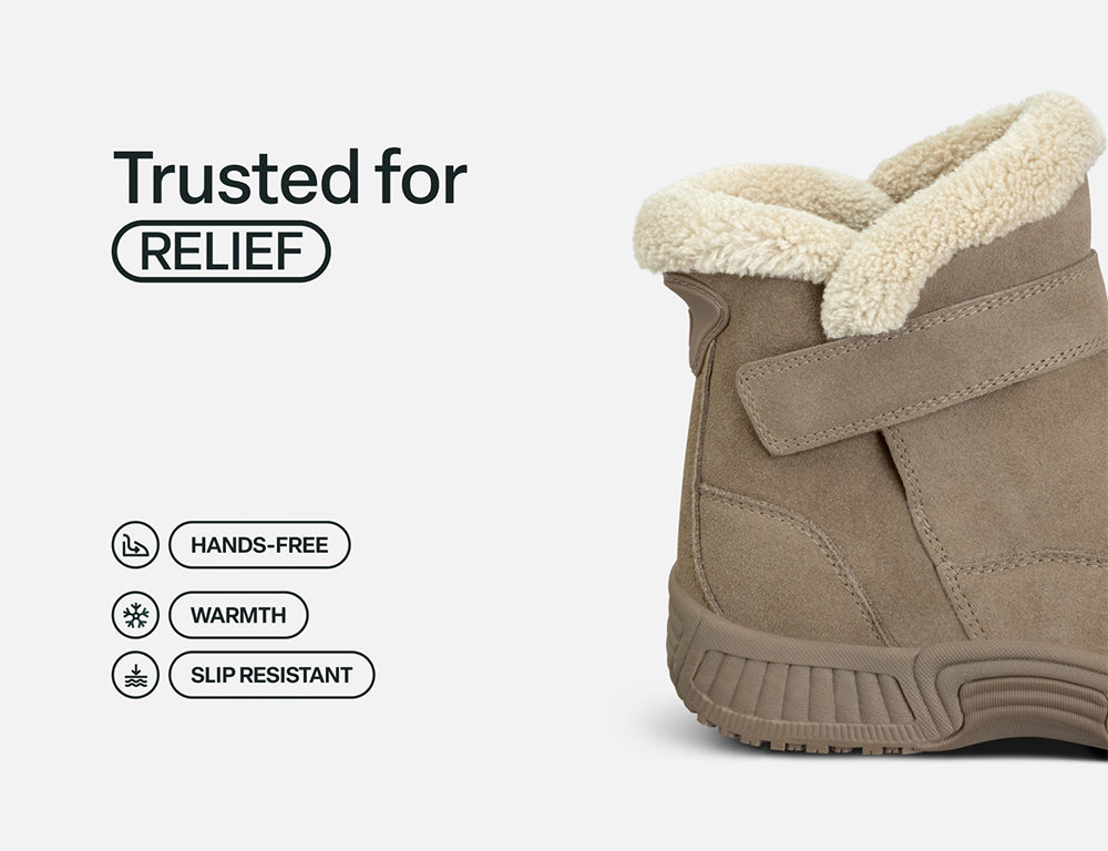 Womens Hands-Free Bliss Taupe Boots