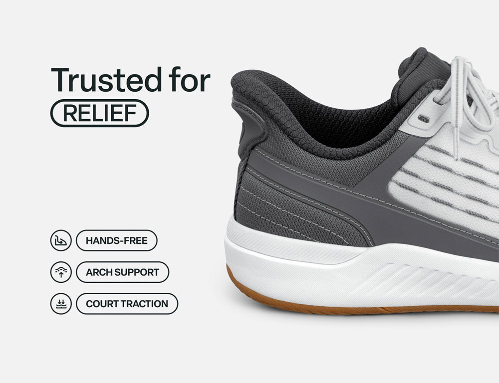 Mens Hands-Free Advantage White Padel Pickleball Shoes