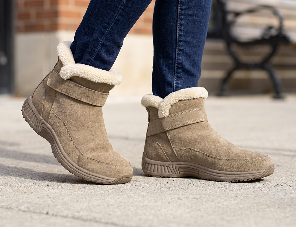 Womens Hands-Free Bliss Taupe Boots