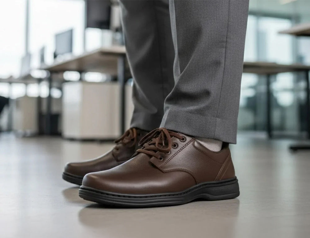 Mens Hands-Free Claude Brown Shoes