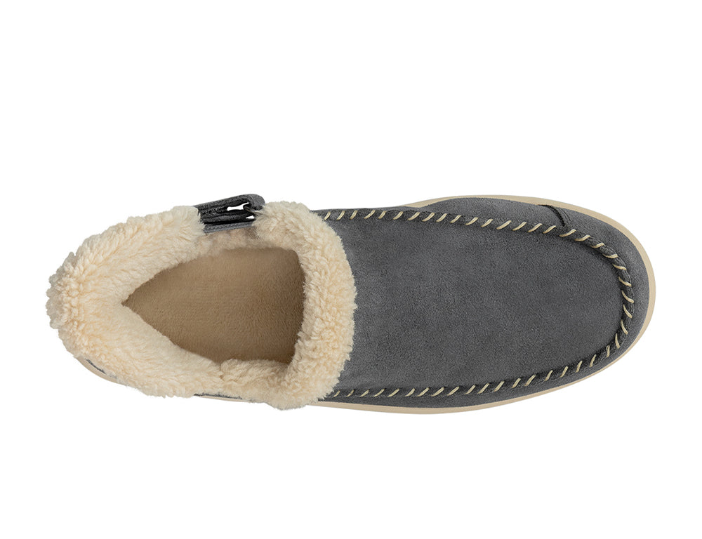Womens Hands-Free Lorin Grey House Shoes