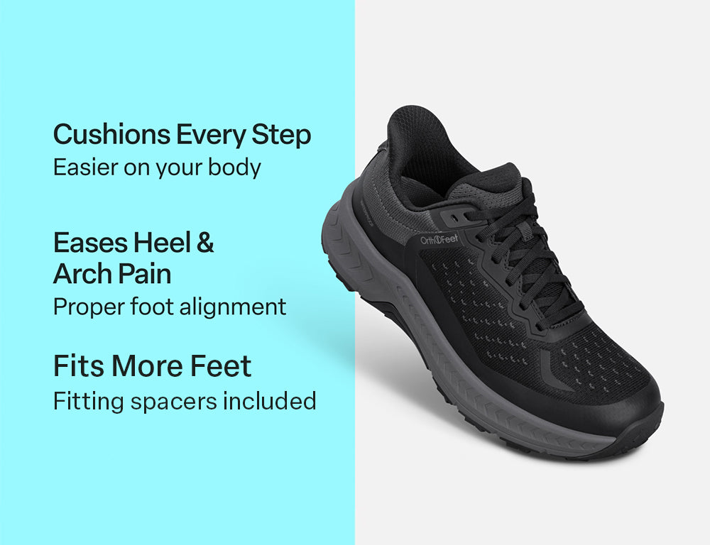 Mens Hands-Free Waterproof Expedition Low Black Hiking Shoes