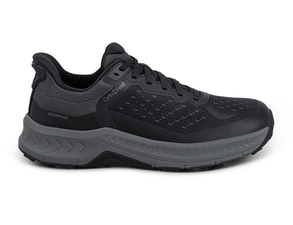 Mens Hands-Free Waterproof Expedition Low Black Hiking Shoes