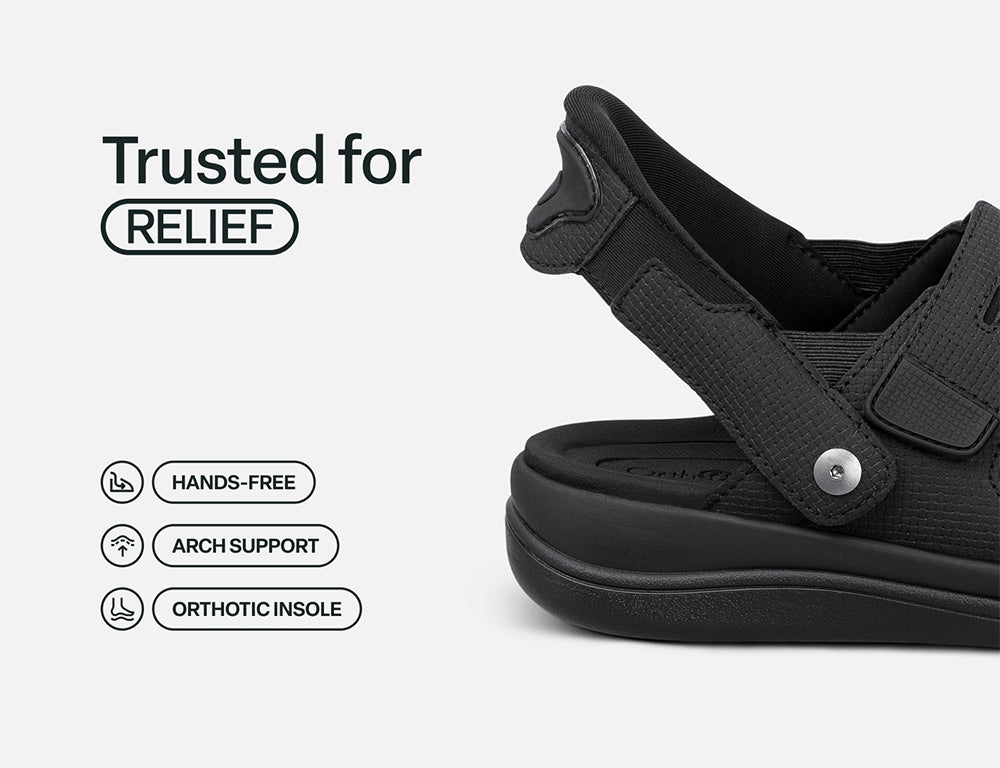 Womens Hands-Free Calypso Black Sandals