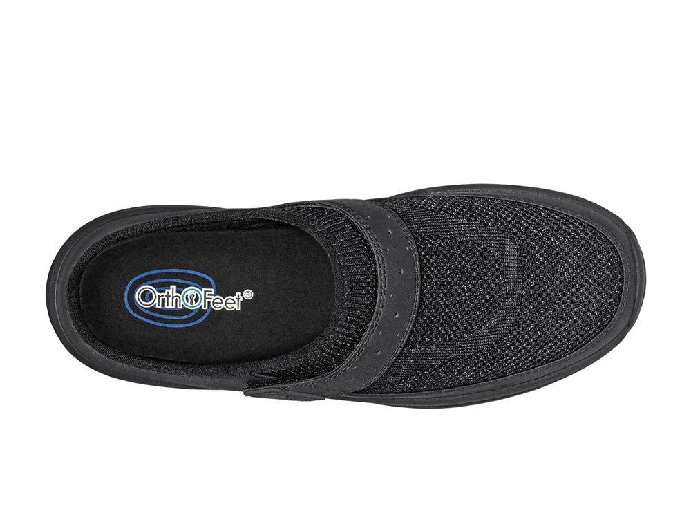 Womens Hands-Free Iris Black Clogs