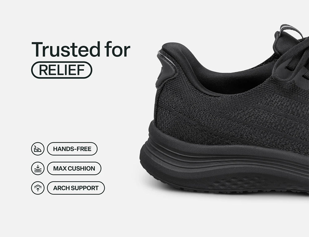 Womens Hands-Free Nira Black Black Trainers