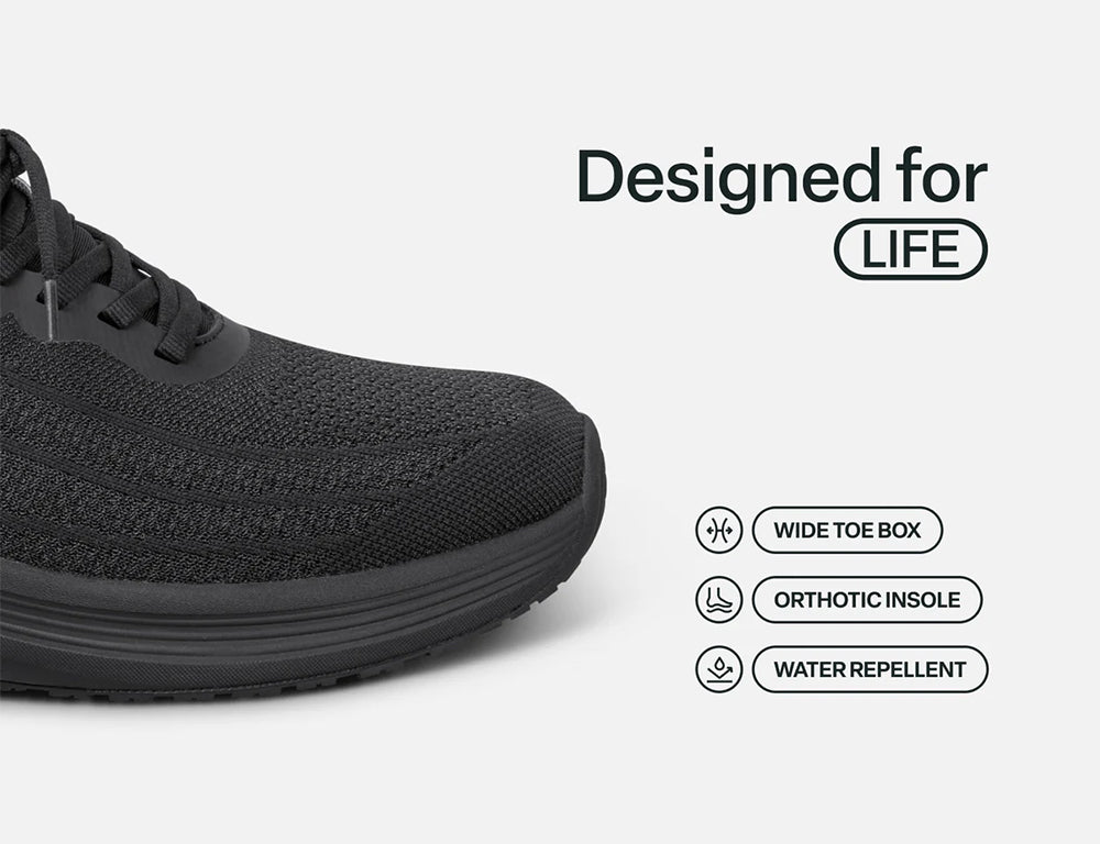 Womens Hands-Free Nira Black Black Trainers