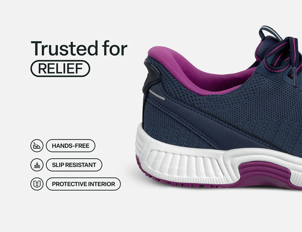 Womens Hands-Free Kita Navy Orchid Trainers