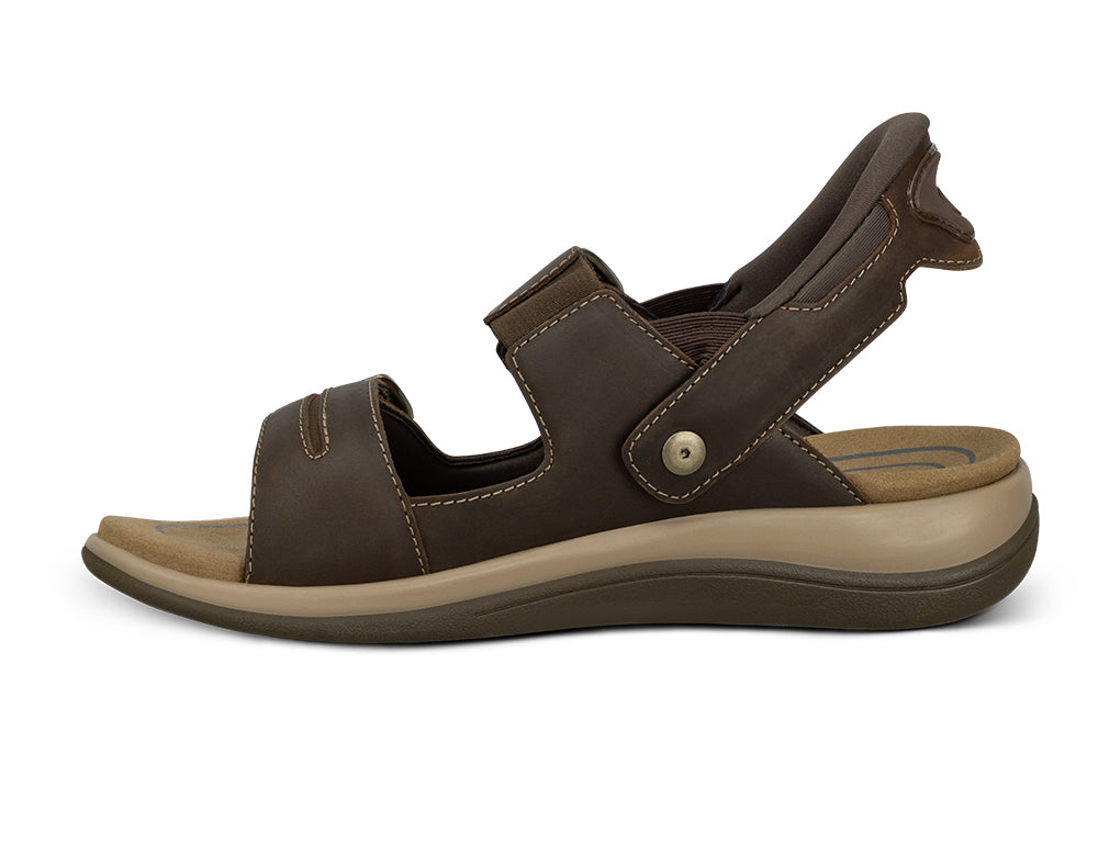 Womens Hands-Free Minerva Brown Sandals