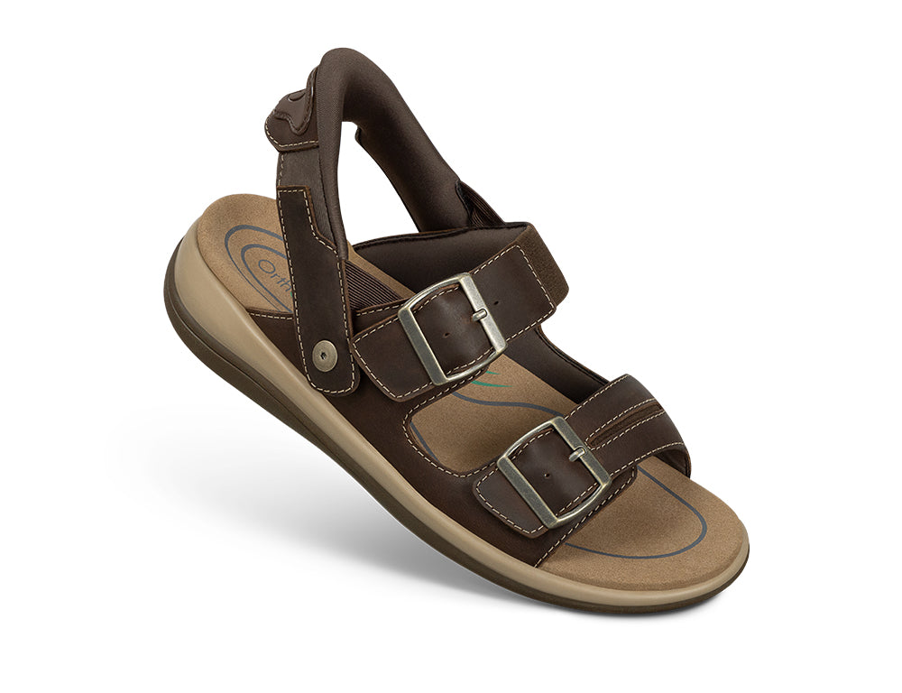 Womens Hands-Free Minerva Brown Sandals
