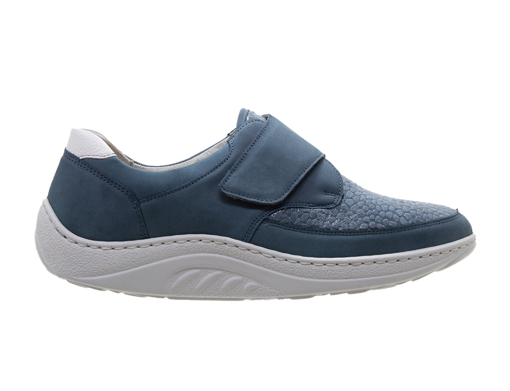 Womens Wide Fit Helli Denver Blue Shoes