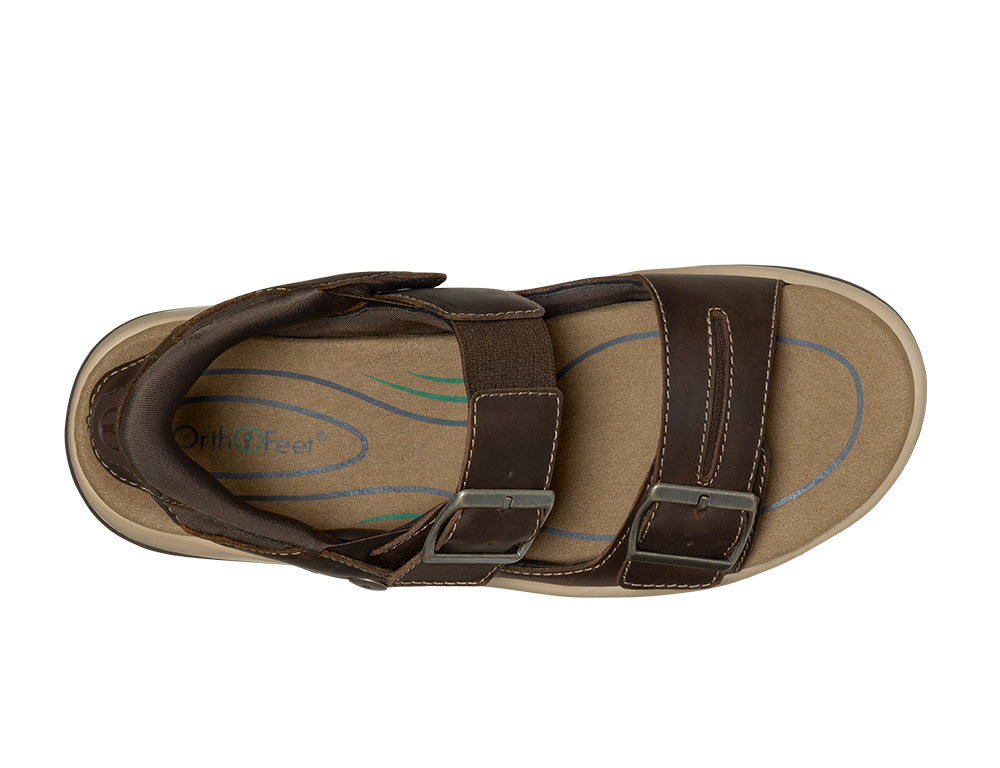 Womens Hands-Free Minerva Brown Sandals
