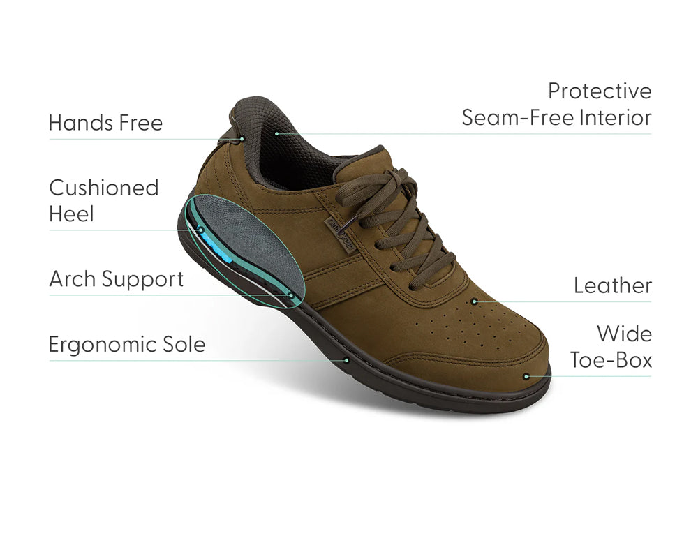 Mens Hands-Free Pierre Chocolate Shoes