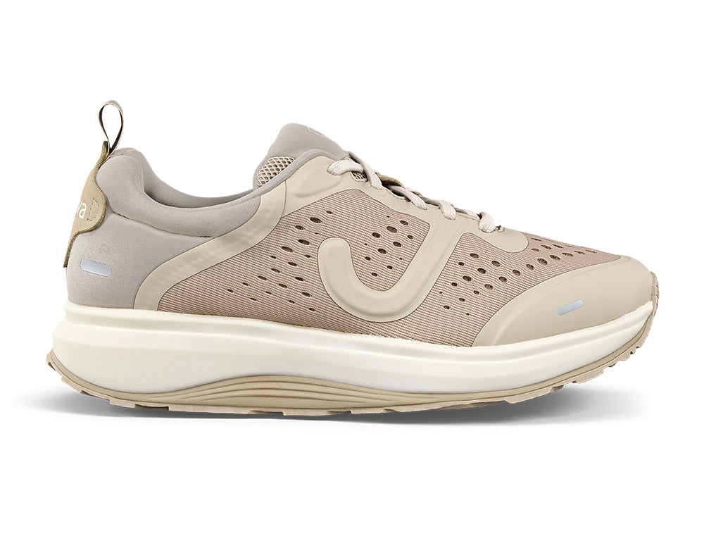 Joya Womens Wave Wide-Fit Miami Beige Trainers ShoeMed