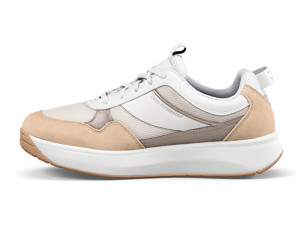 Joya Womens Senso Alegra Beige White Trainers ShoeMed