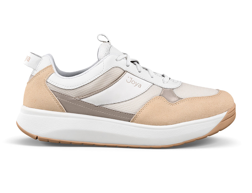 Joya Womens Senso Alegra Beige White Trainers ShoeMed