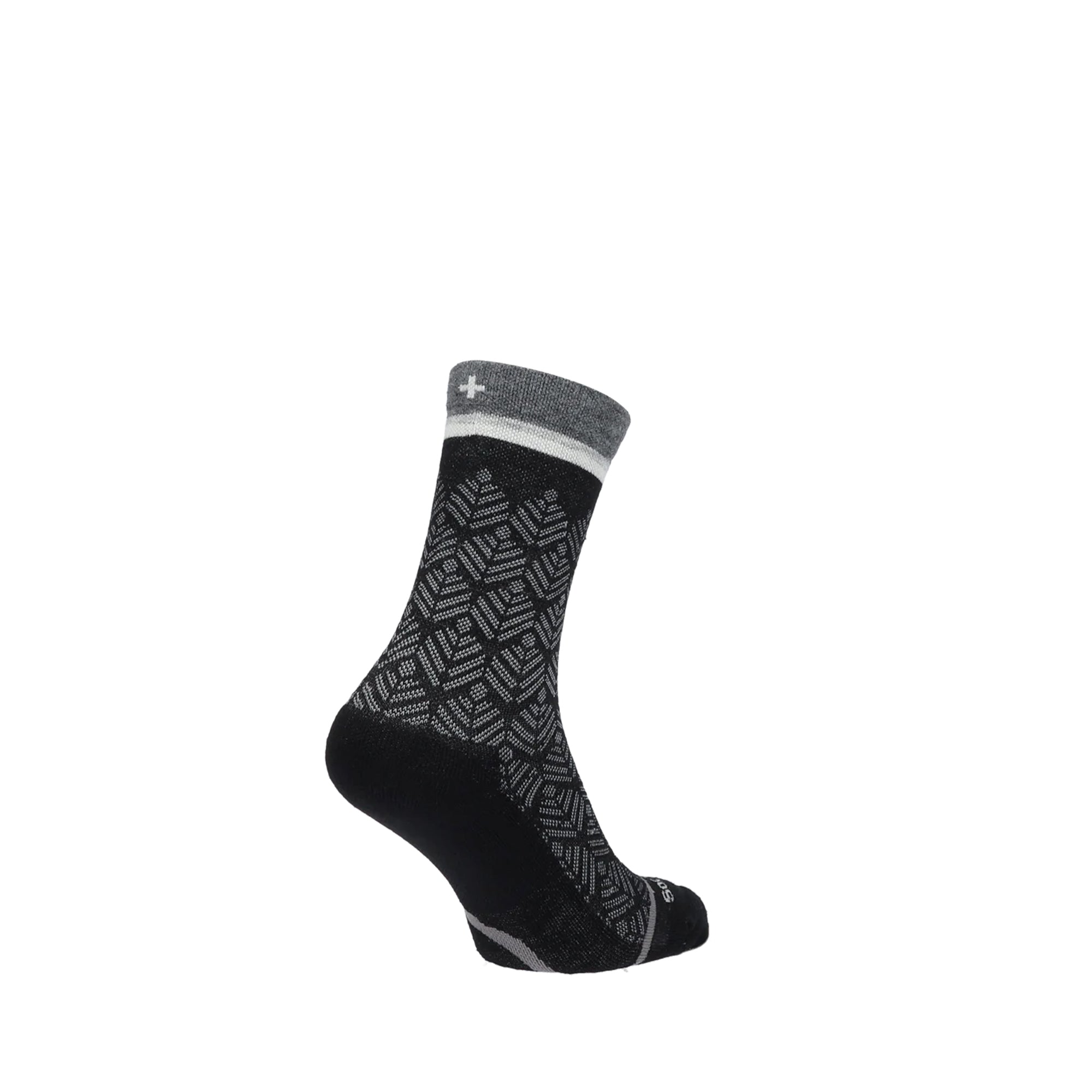 Sockwell Womens Bunion Ease Crew Black Solid 900 Socks ShoeMed