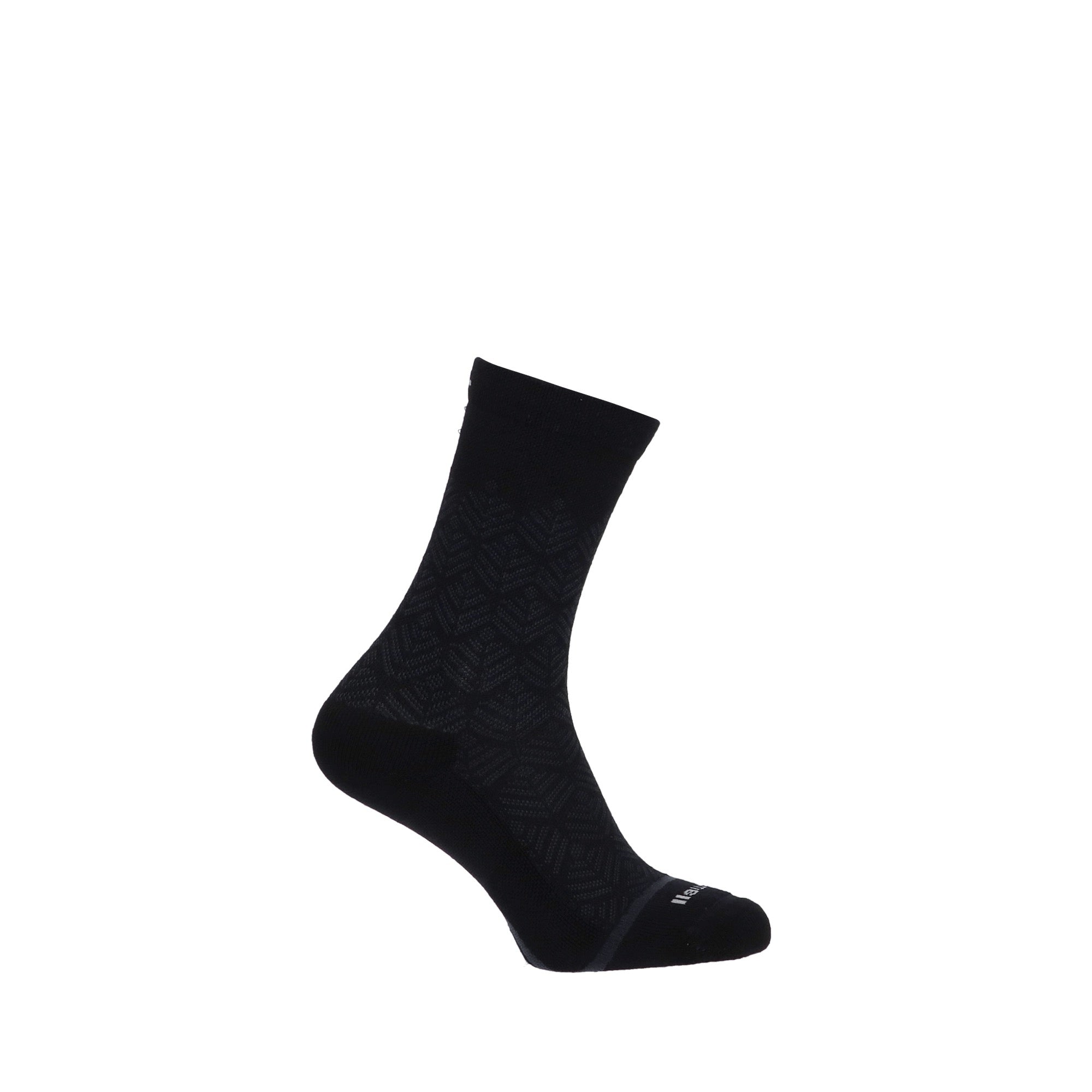 Womens Bunion Ease Crew Black Solid 905 Socks