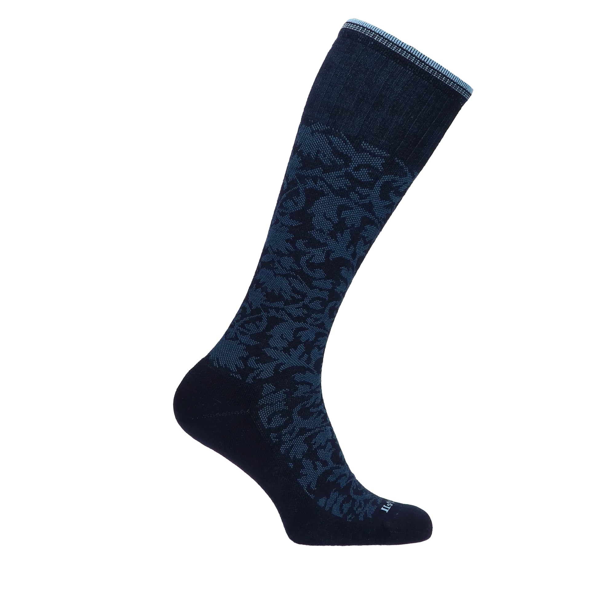 Womens Compression Damask Navy 600 Socks