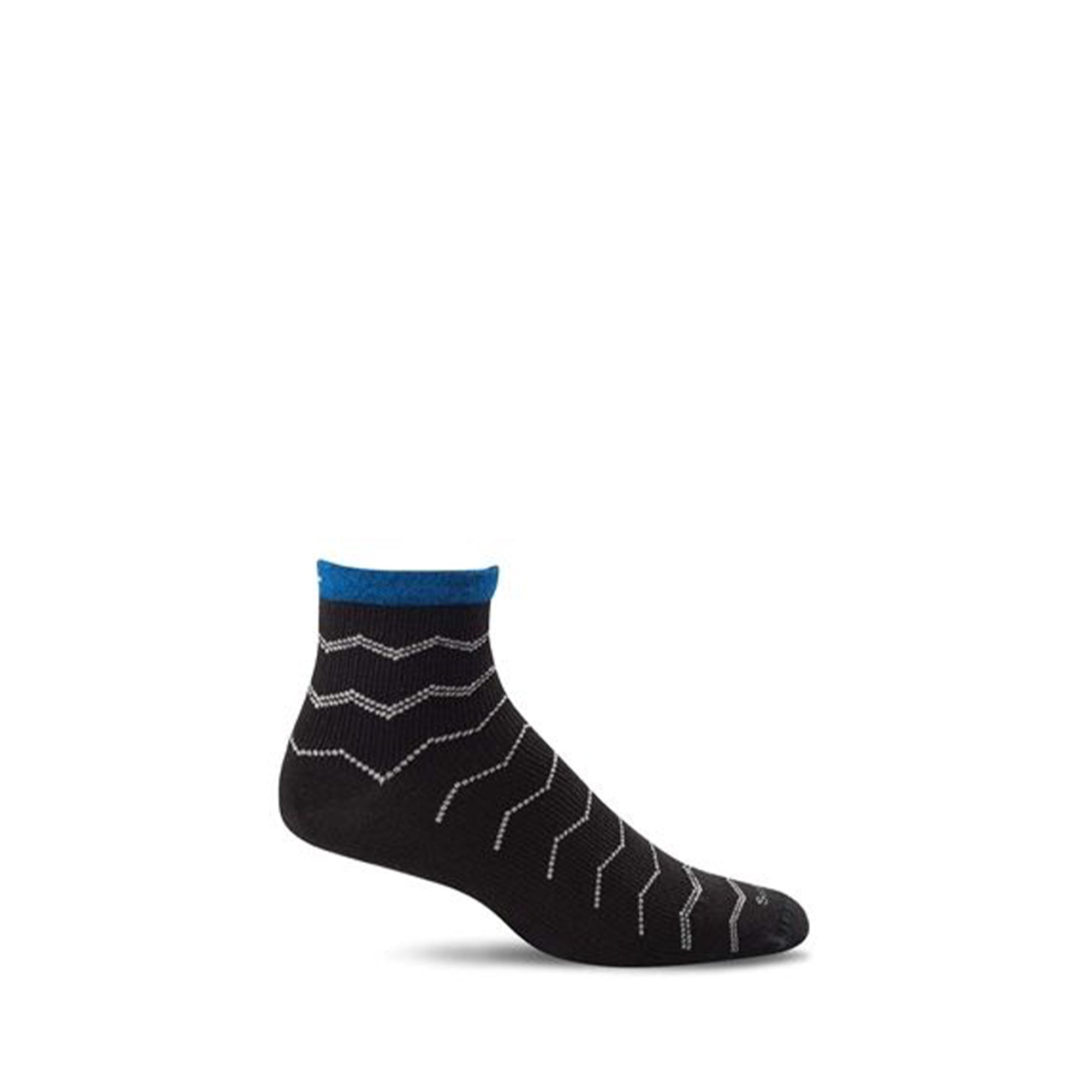 Mens Heel Pain Plantar Ease Quarter Black Blue 900 Socks