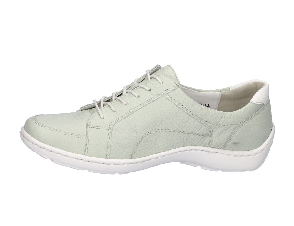Waldlaufer Womens Lightweight Henni Lace Mint Green Shoes ShoeMed