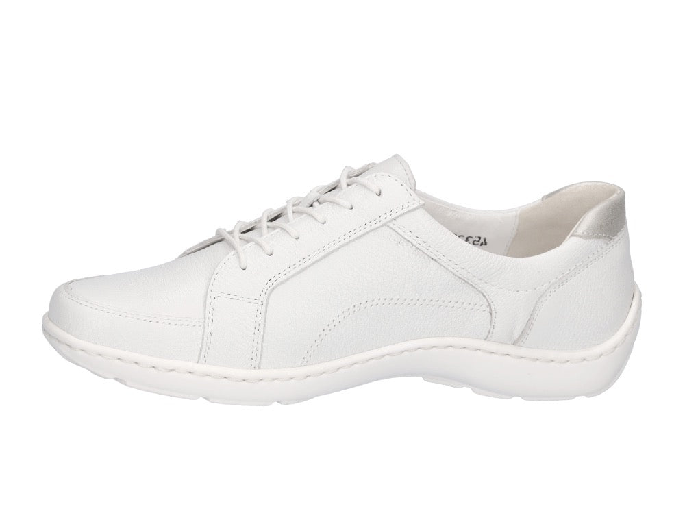 Waldlaufer Womens Lightweight Henni Lace White Shoes ShoeMed