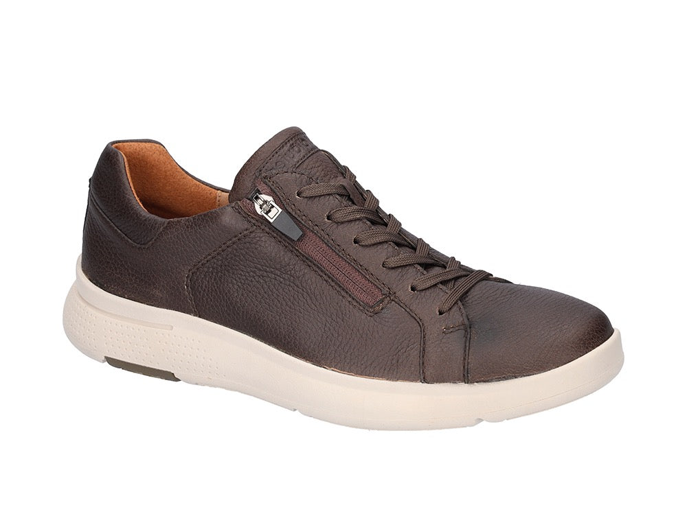 Mens Zip Heiko Brown Trainers