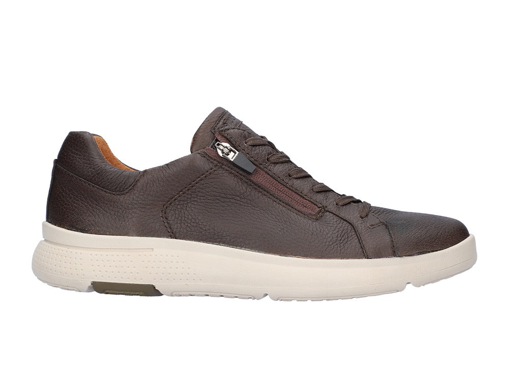 Mens Zip Heiko Brown Trainers