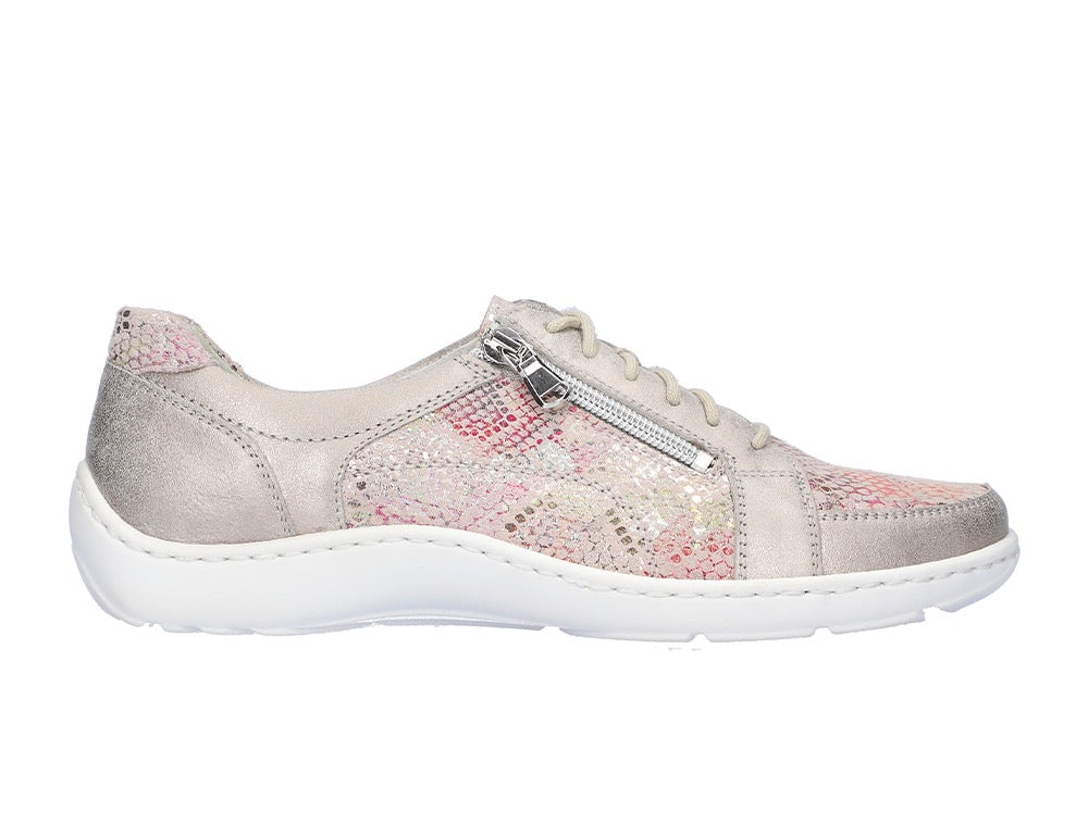 Waldlaufer Womens Lightweight Henni Lace Rosa Shoes ShoeMed