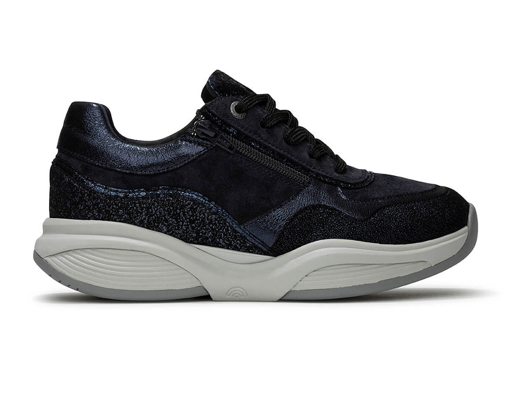 Womens Zip Close SWX11 Navy Trainers