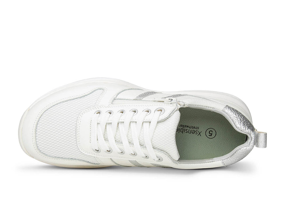 Xsensible Womens Stretchwalker SWX3 White Trainers ShoeMed