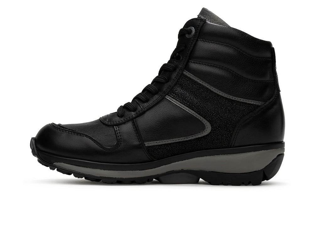 Womens Zip Bergamo Black Combi Boots