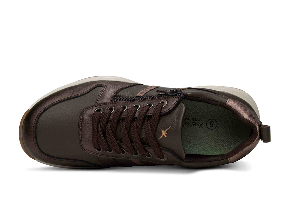 Xsensible Womens Stretchwalker SWX3 Dark Brown Trainers ShoeMed