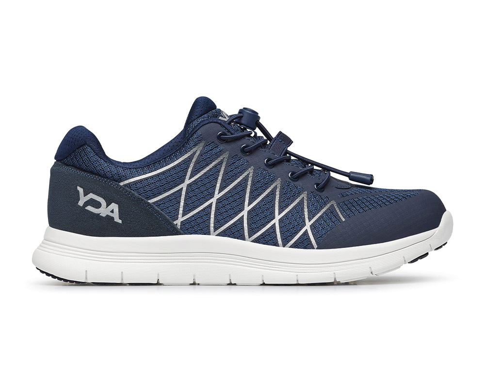 YDA Extra Wide Vault 2 Navy Trainers