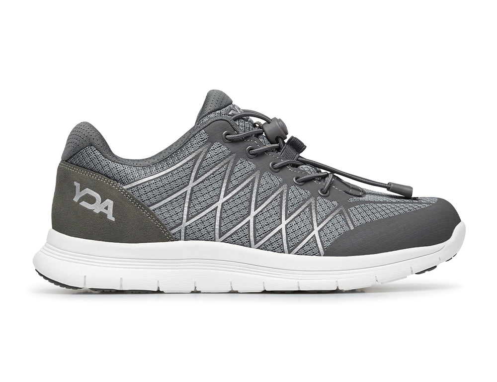 YDA Extra Wide Vault 2 Grey Trainers