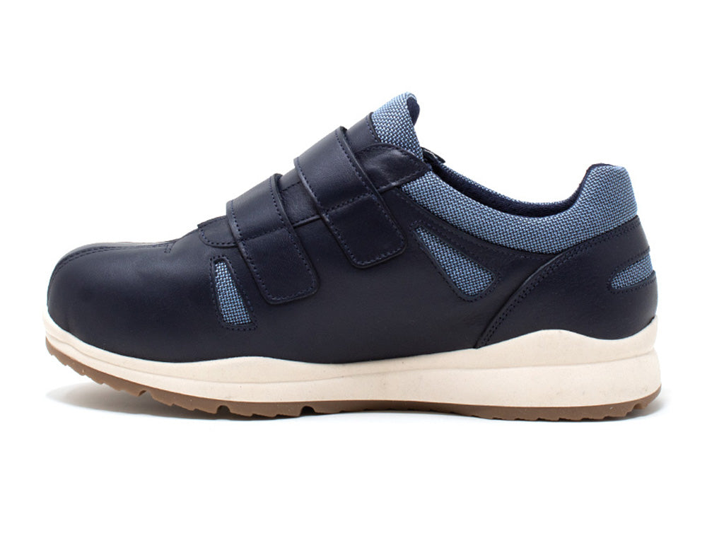 Mens Adjustable Devon Navy Trainers