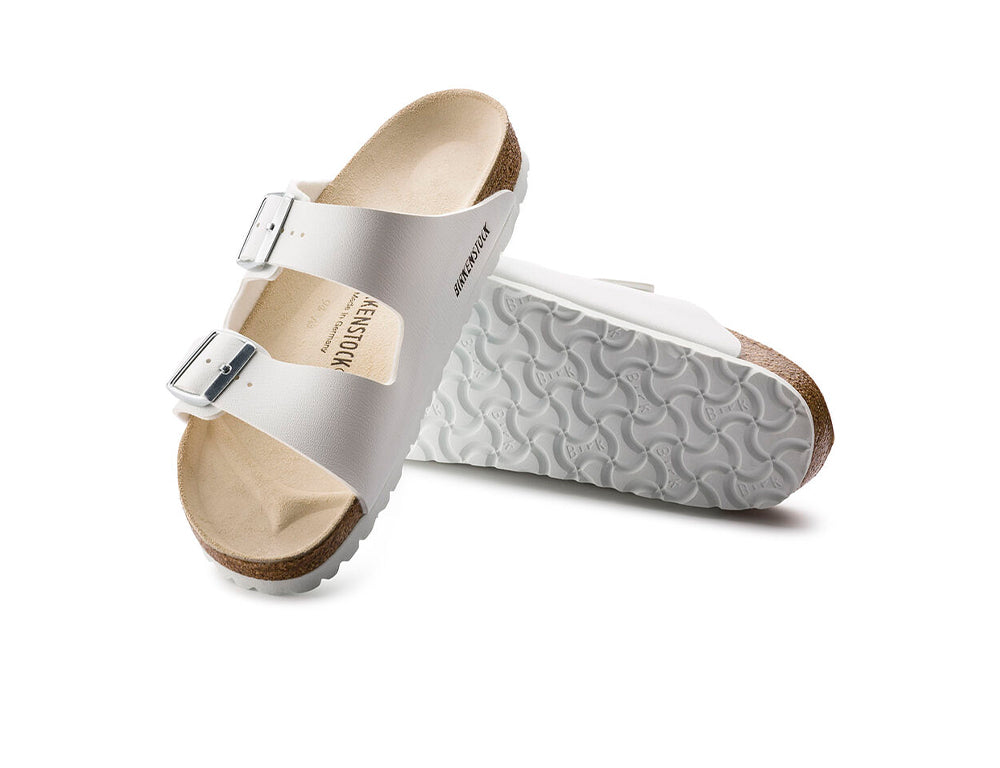 Birkenstock Arizona Birko-Flor White ShoeMed